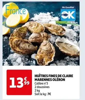 Auchan Huîtres fines de claire offre