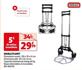Auchan Sodiac diable pliant offre