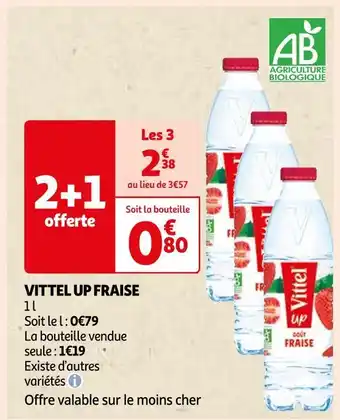 Auchan Vittel vittel up fraise offre