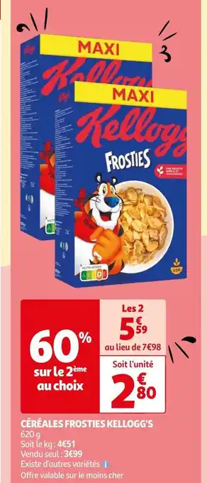 Auchan Kellogg's céréales frosties offre