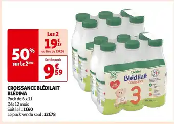 Auchan Supermarché Blédina croissance blédilait offre