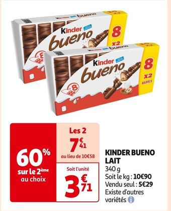 Auchan Supermarché Kinder kinder bueno lait offre