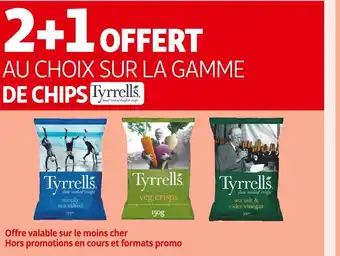 Auchan Supermarché Tyrrell's 2+1 offert au choix sur la gamme de chips offre