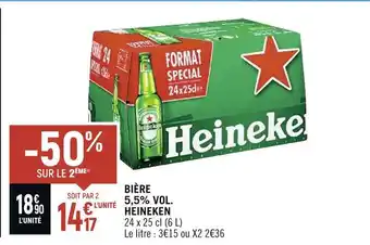 Heineken bière 5,5% vol.