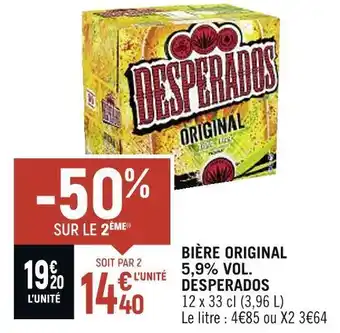Desperados bière original 5,9% vol.
