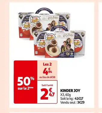 Auchan Supermarché Kinder kinder joy offre