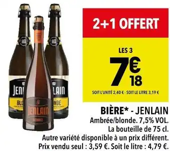 Supeco Jenlain bière offre