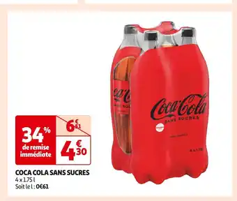 Auchan Supermarché Coca cola coca cola sans sucres offre