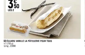 Ăclairs vanille la pĂątisserie pour tous