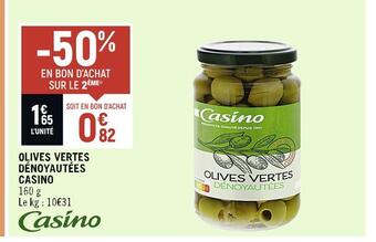 Casino olives vertes dénoyautées