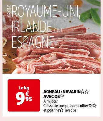 Auchan Supermarché Agneau : navarin avec os offre