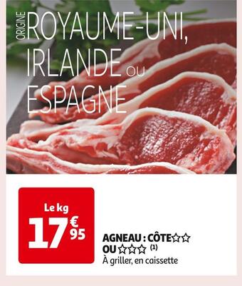 Auchan Supermarché Agneau : côte ou offre