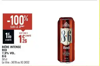 Petit Casino 8 .6 bière intense red 7,9% vol. offre