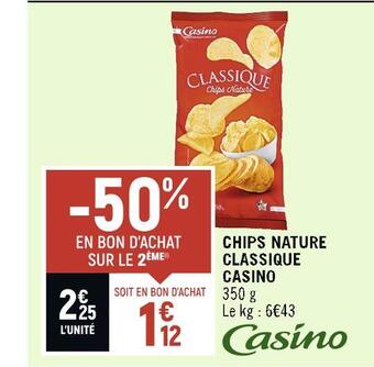 Spar Casino chips nature classique offre