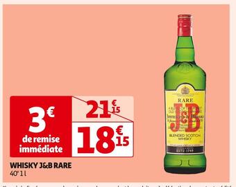 Auchan Supermarché J&b whisky j&b rare offre