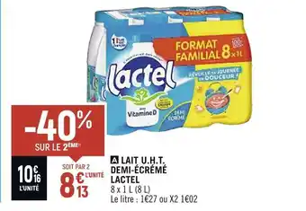 Lactel lait u.h.t. demi-écrémé