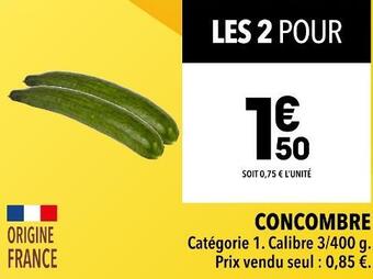 Supeco Concombre offre