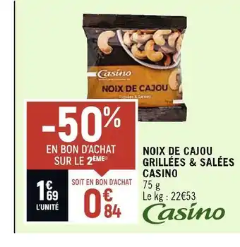 Spar Casino noix de cajou offre