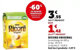Super U Ricoré Original offre