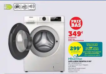 Super U Lave-linge frontal 9kg offre
