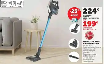Super U Aspirateur balai multifonction offre
