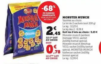 Super U Monster munch offre