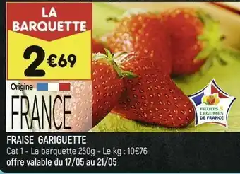 Leader Price Fraise gariguette offre