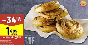 Pain aux raisins x4