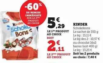 Hyper U Kinder offre