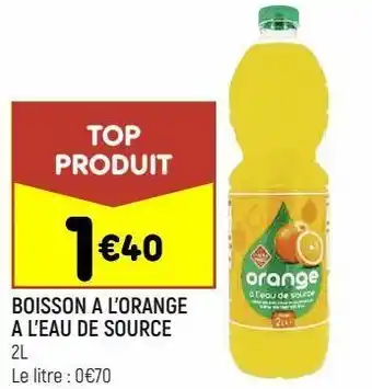 Leader Price Boisson a l'orange a l'eau de source offre
