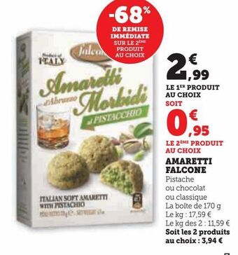 Hyper U Amaretti falcone offre