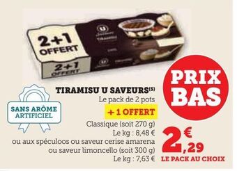 Hyper U Tiramisu u saveurs offre