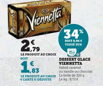 Hyper U Dessert glace viennetta offre