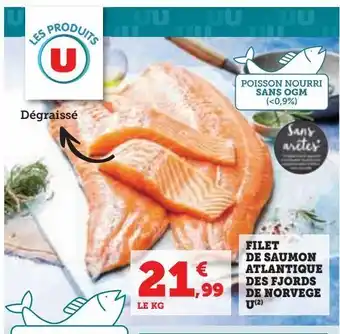 Hyper U Filet de saumon atlantique des fjords de norvege u offre