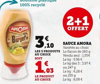 Super U SAUCE AMORA offre
