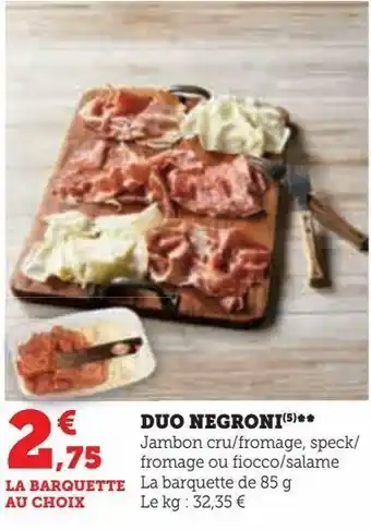 Duo negroni