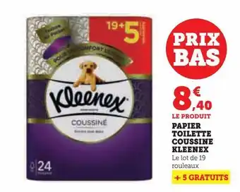Hyper U Papier toilette coussine kleenex offre
