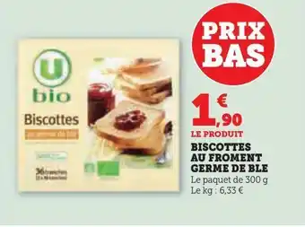 Biscottes au froment germe de ble
