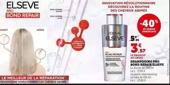 Super U SHAMPOOING PRO BOND REPAIR ELSEVE offre