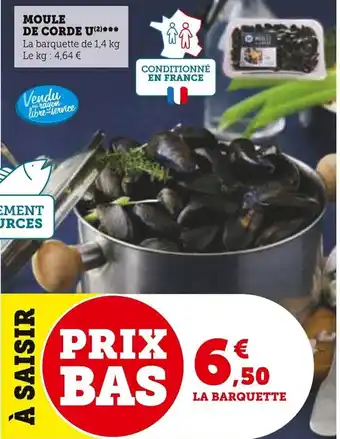 Super U MOULE DE CORDE U(2)*** offre