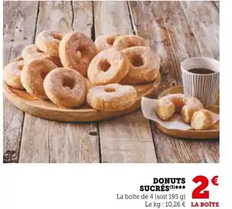 Super U DONUTS SUCRÉS (3)*** offre