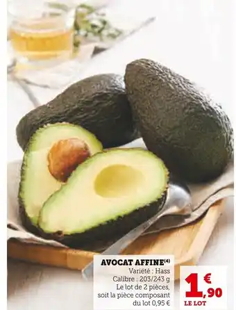 Super U AVOCAT AFFINE(4) offre