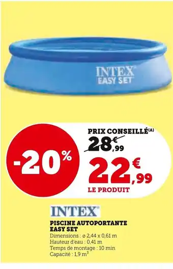 Super U PISCINE AUTOPORTANTE EASY SET offre