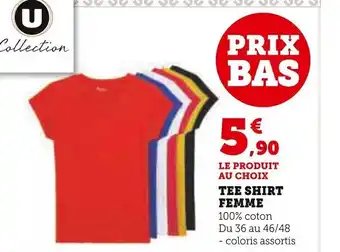 Super U TEE SHIRT offre