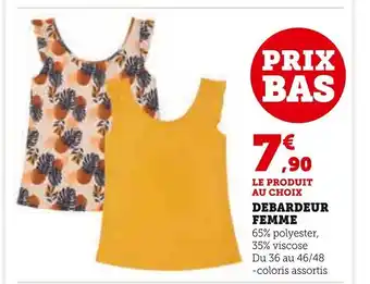 Super U DEBARDEUR FEMME offre