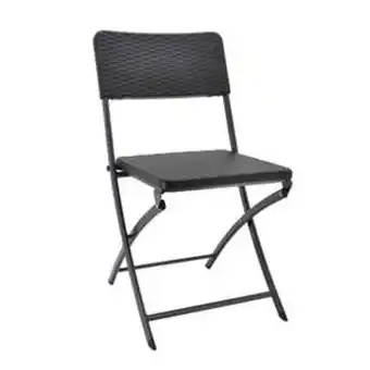 Chaise pliante 'milan' noire