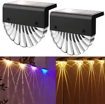 Auting lampe solaire exterieur, lot de 2 lampes solaires pour jardin extérieur, lampe solaire pour la décoration de jardi...