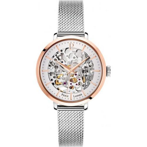 3 suisses Pierre lannier - montre pierre lannier 312b628 - montre automatique acier or rose femme - montre femme offre
