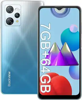 Amazon Blackview telephone portable android 12 a53pro smartphone pas cher,7go+64go/sd-256go,12mp+8mp caméra,5080mah/10w, écran6.5... offre