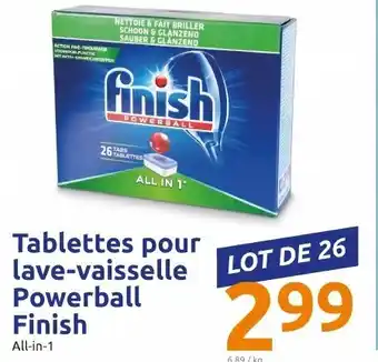 Tablettes pour lave-vaisselle Powerball Finish